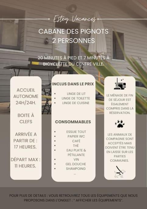 Les Cabanes De L'Airial Pignots Andernos-les-Bains Bagian luar foto